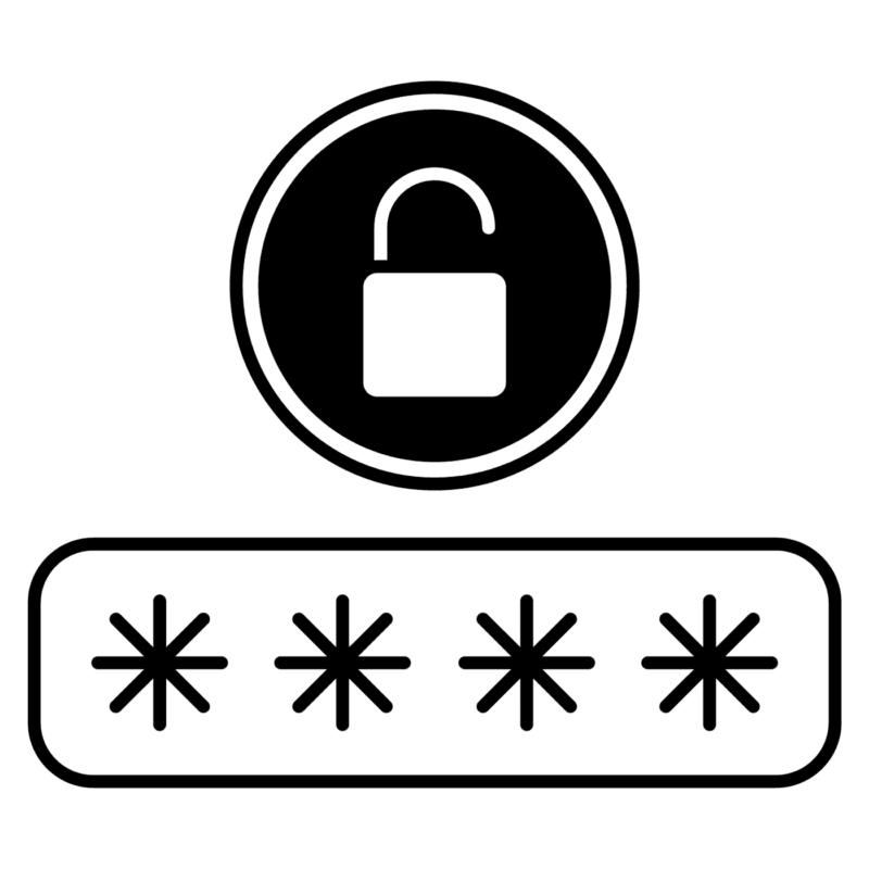 Sterke wachtwoordgeneratie icoon